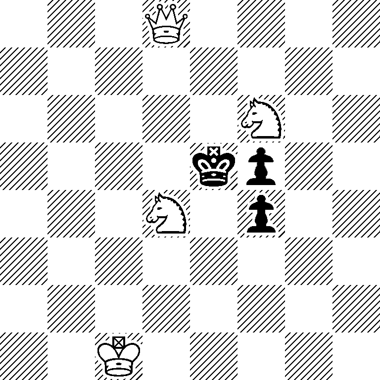 3Q4/8/5N2/4kp2/3N1p2/8/8/2K5