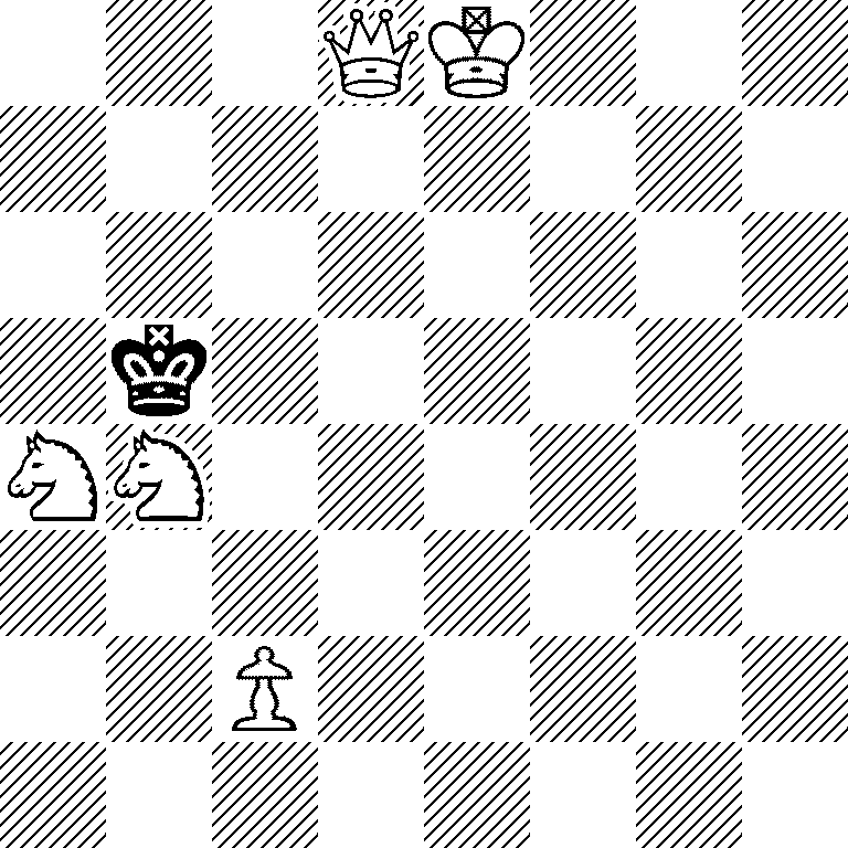 3QK3/8/8/1k6/NN6/8/2P5/8