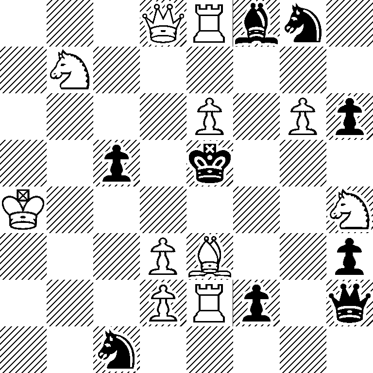 3QRbn1/1N6/4P1Pp/2p1k3/K6N/3PB2p/3PRp1q/2n5