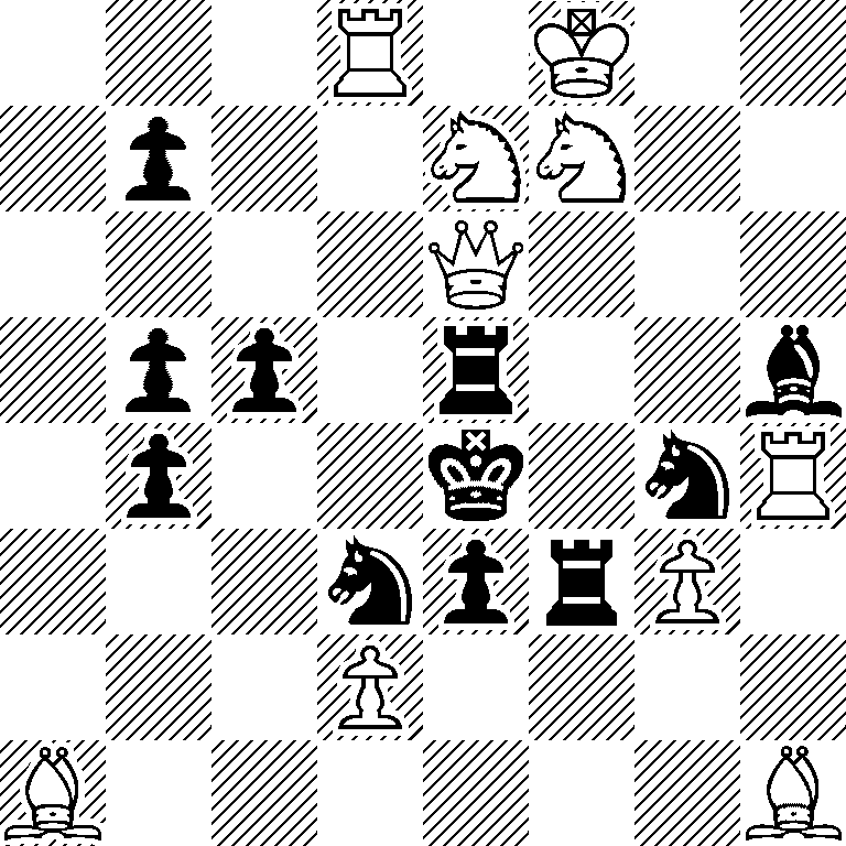 3R1K2/1p2NN2/4Q3/1pp1r2b/1p2k1nR/3nprP1/3P4/B6B