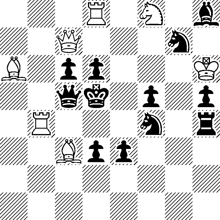 3R1N1b/2Q3n1/B1pp3K/2qk1p1p/1R3n1r/2Bpp3/8/8