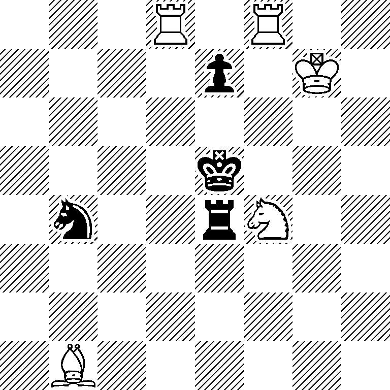 3R1R2/4p1K1/8/4k3/1n2rN2/8/8/1B6