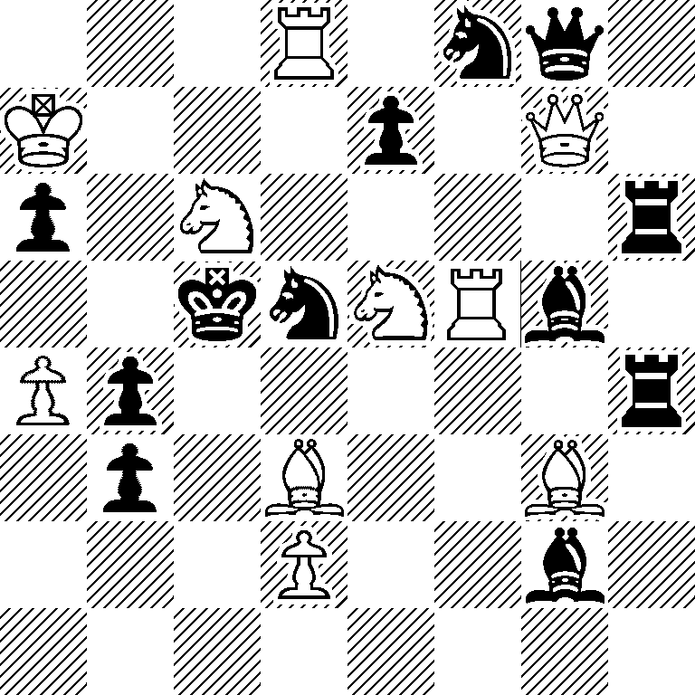 3R1nq1/K3p1Q1/p1N4r/2knNRb1/Pp5r/1p1B2B1/3P2b1/8