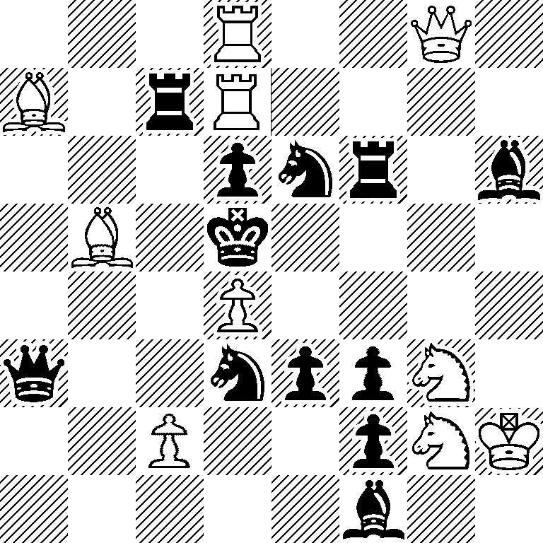 3R2Q1/B1rR4/3pnr1b/1B1k4/3P4/q2nppN1/2P2pNK/5b2