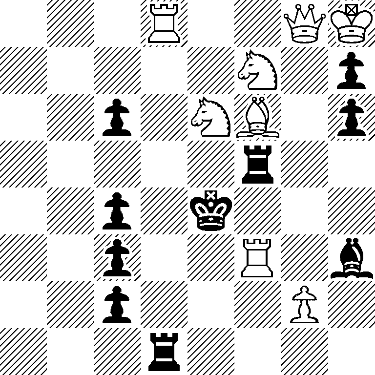 3R2QK/5N1p/2p1NB1p/5r2/2p1k3/2p2R1b/2p3P1/3r4