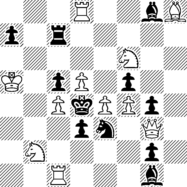 3R2bB/p1r5/5N2/K1pP1p2/2PkPPp1/3pn1Q1/1N4p1/2R3b1