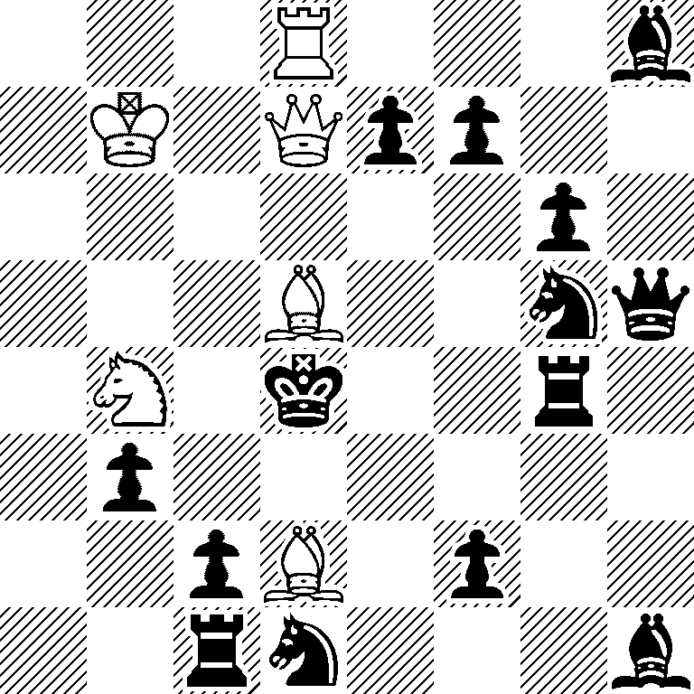 3R3b/1K1Qpp2/6p1/3B2nq/1N1k2r1/1p6/2pB1p2/2rn3b