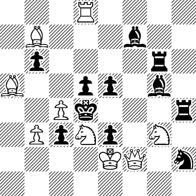 3R4/1B3b2/1p4r1/B2pp1b1/2Pk3r/1PpNp1N1/4KQ1n/8