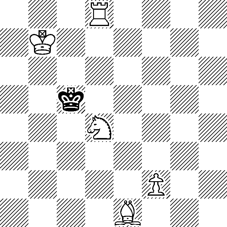 3R4/1K6/8/2k5/3N4/8/5P2/4B3