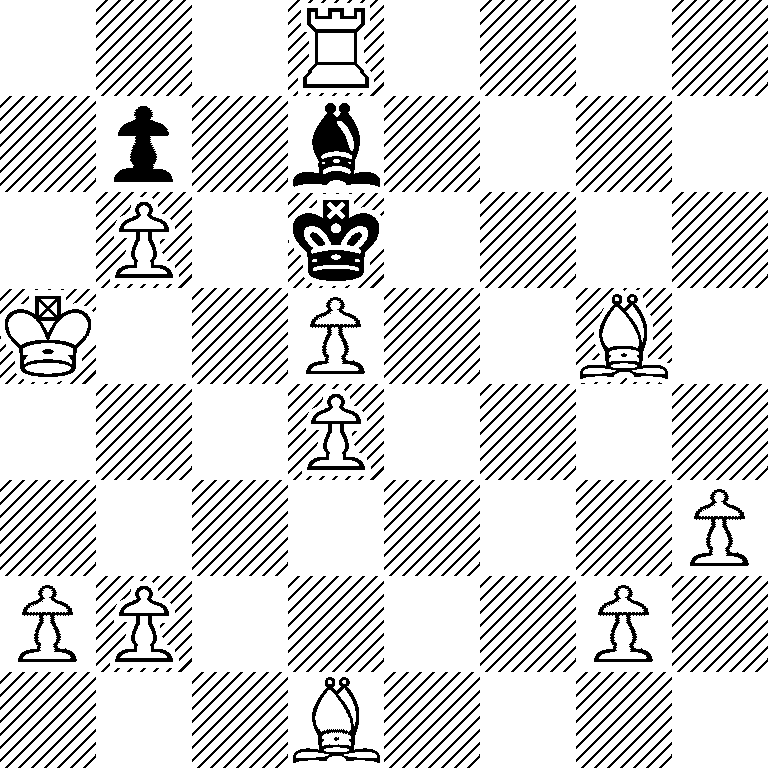 3R4/1p1b4/1P1k4/K2P2B1/3P4/7P/PP4P1/3B4