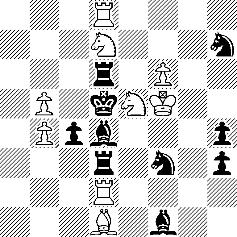 3R4/3N3n/3r1P2/1P1kNK2/1Ppb3p/3r1n1p/3R4/3B1b2