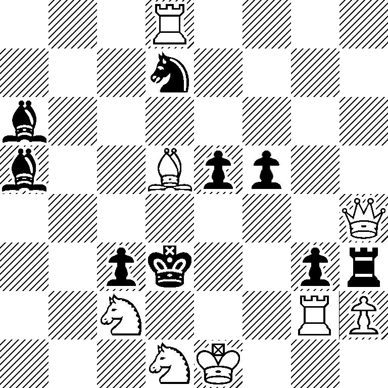 3R4/3n4/b7/b2Bpp2/7Q/2pk2pr/2N3RP/3NK3