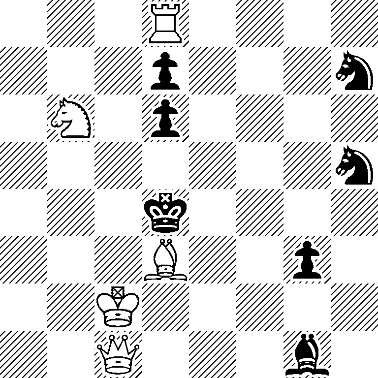3R4/3p3n/1N1p4/7n/3k4/3B2p1/2K5/2Q3b1