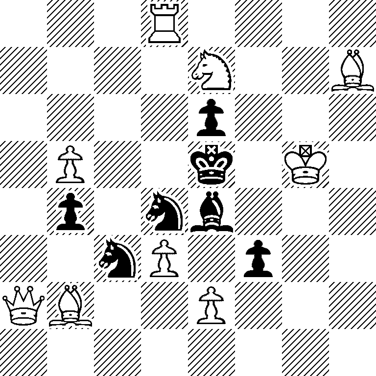 3R4/4N2B/4p3/1P2k1K1/1p1nb3/2nP1p2/QB2P3/8