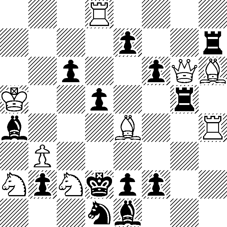 3R4/4p2r/2p2pQB/K2p2r1/b3B2R/1P6/NpNkpp2/3nb3