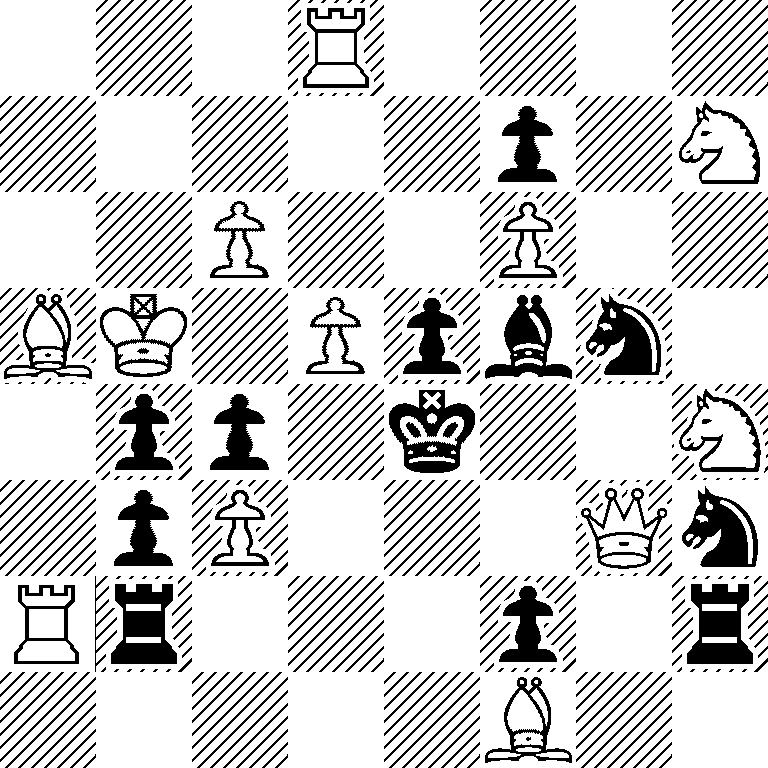 3R4/5p1N/2P2P2/BK1Ppbn1/1pp1k2N/1pP3Qn/Rr3p1r/5B2