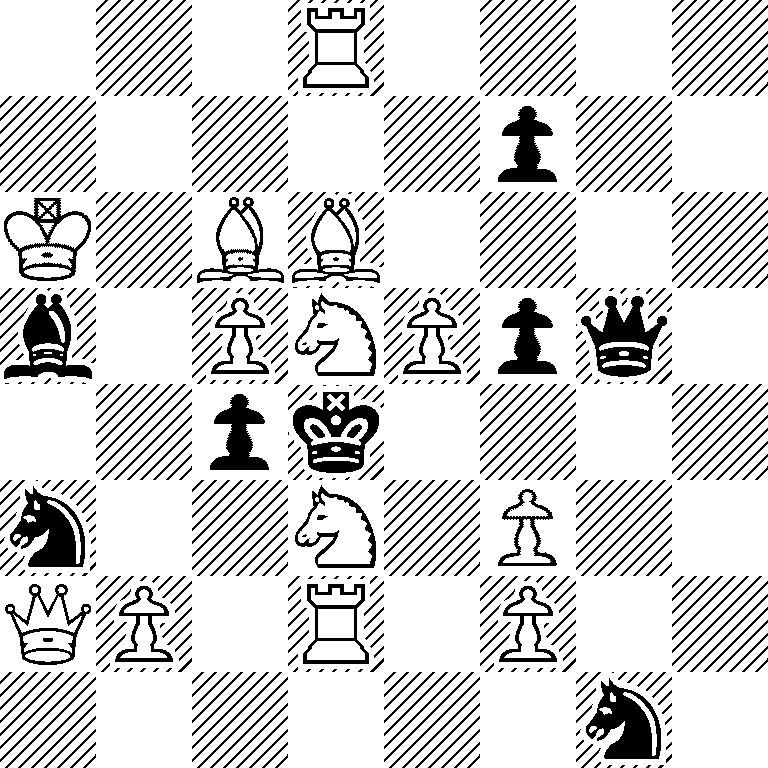 3R4/5p2/K1BB4/b1PNPpq1/2pk4/n2N1P2/QP1R1P2/6n1