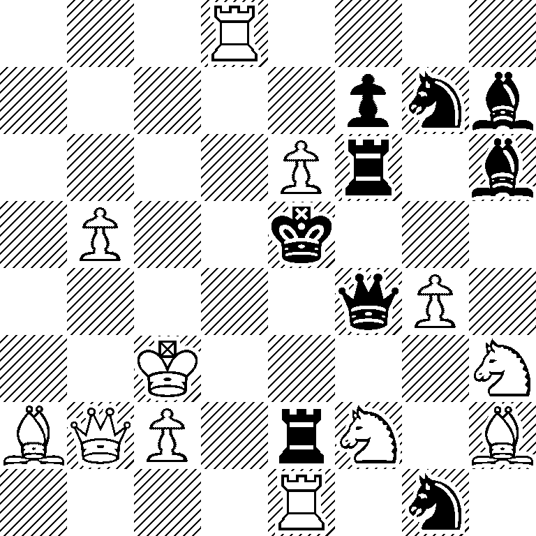 3R4/5pnb/4Pr1b/1P2k3/5qP1/2K4N/BQP1rN1B/4R1n1