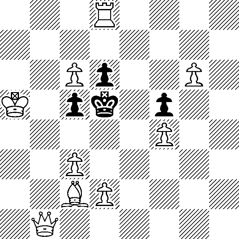 3R4/8/2Pp2P1/K1pk1p2/5P2/2P5/2BP4/1Q6