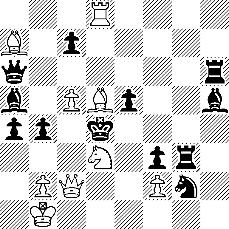 3R4/B1p5/q6r/b1PBp2b/pp1k4/3N1pr1/1PQ2Pn1/1K6