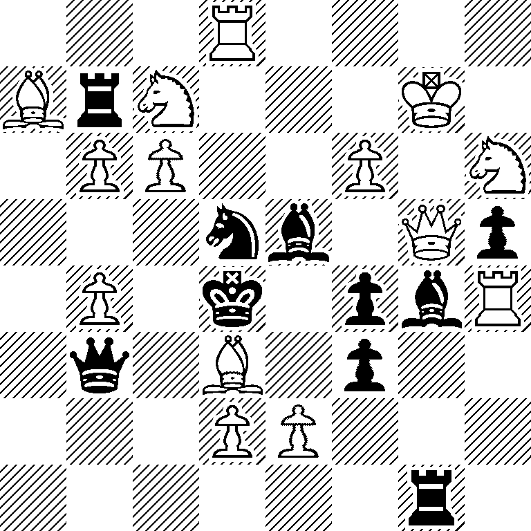 3R4/BrN3K1/1PP2P1N/3nb1Qp/1P1k1pbR/1q1B1p2/3PP3/6r1