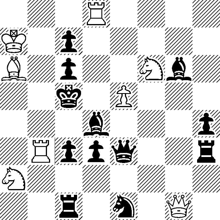 3R4/K1p5/B1p2Nb1/2k1P3/3b3p/1Rppq2r/N7/2r1n1Q1