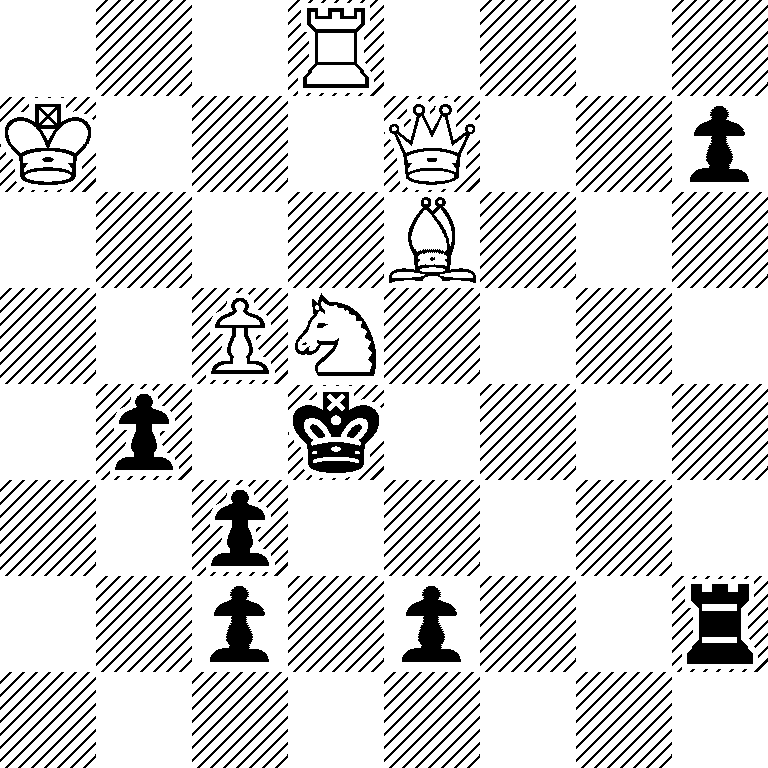3R4/K3Q2p/4B3/2PN4/1p1k4/2p5/2p1p2r/8