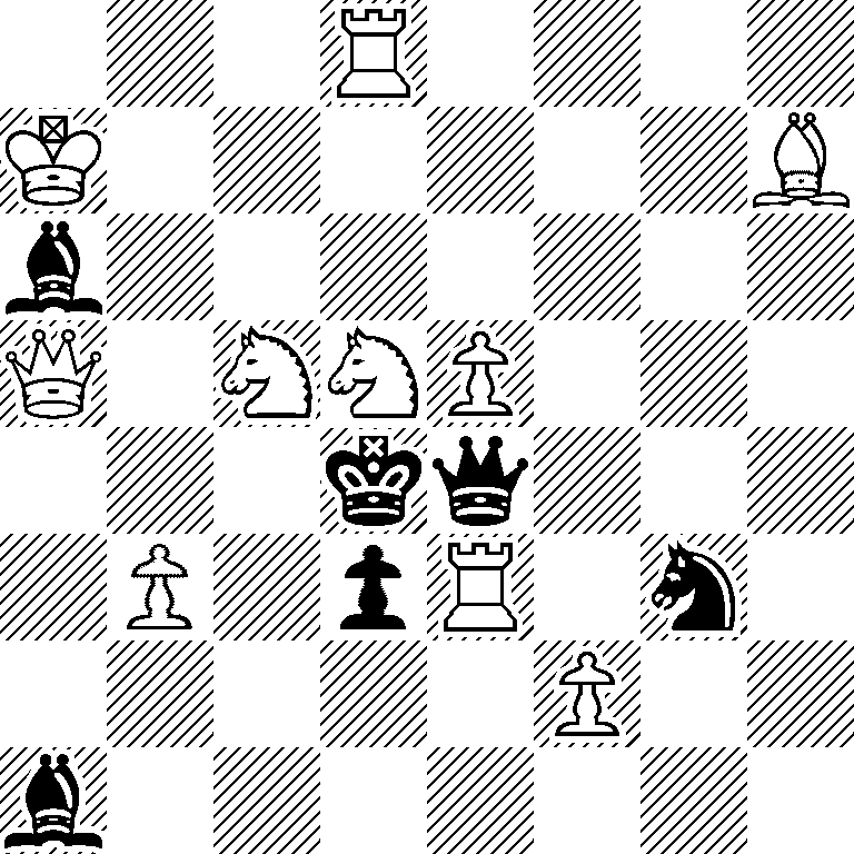3R4/K6B/b7/Q1NNP3/3kq3/1P1pR1n1/5P2/b7