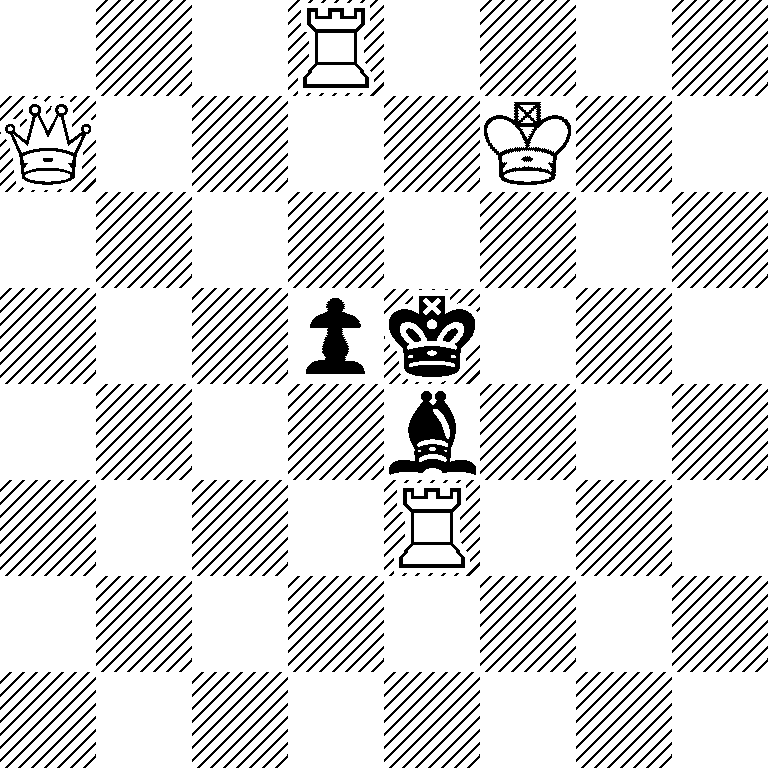 3R4/Q4K2/8/3pk3/4b3/4R3/8/8
