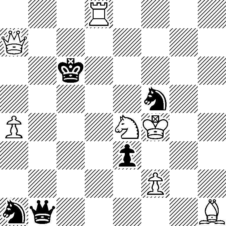 3R4/Q7/2k5/5n2/P3NK2/4p3/5P2/nq5B