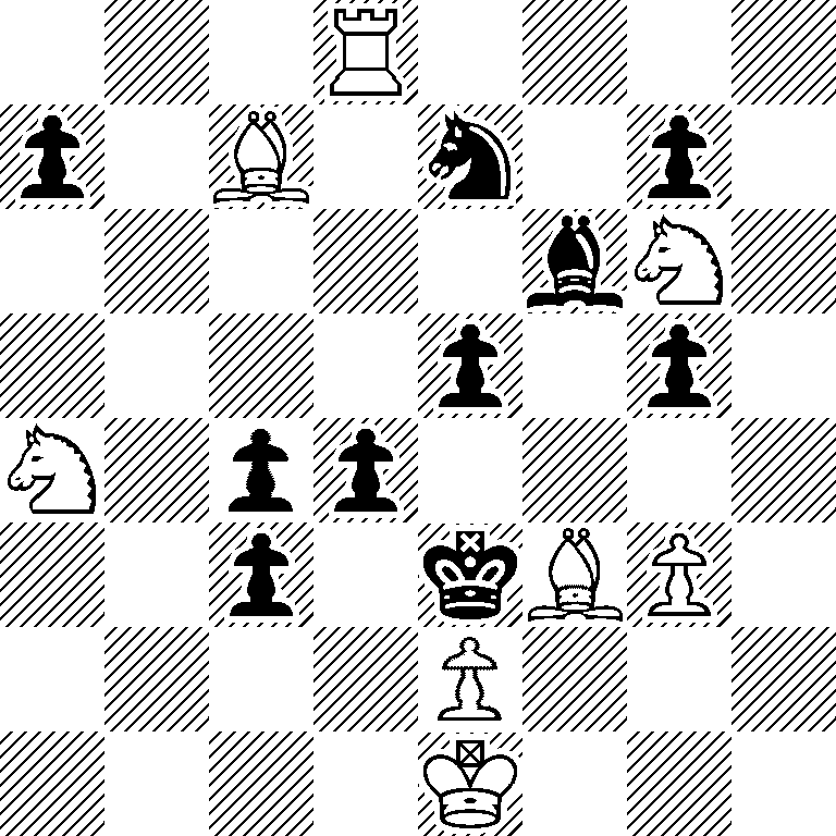 3R4/p1B1n1p1/5bN1/4p1p1/N1pp4/2p1kBP1/4P3/4K3