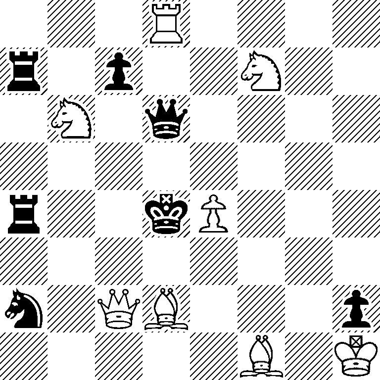 3R4/r1p2N2/1N1q4/8/r2kP3/8/n1QB3p/5B1K