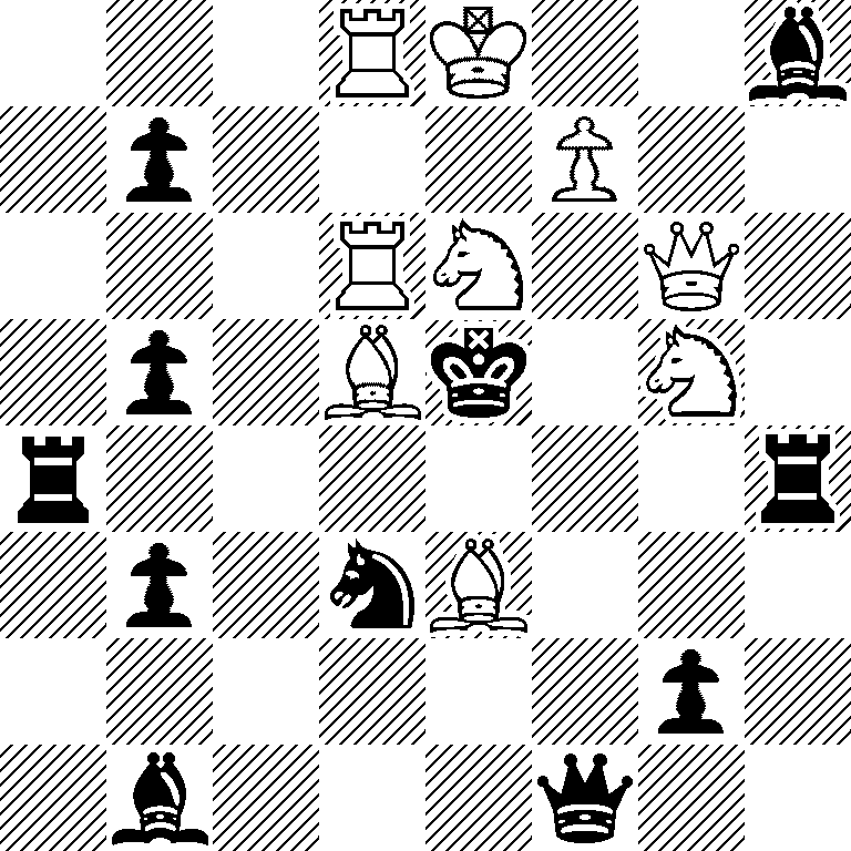 3RK2b/1p3P2/3RN1Q1/1p1Bk1N1/r6r/1p1nB3/6p1/1b3q2