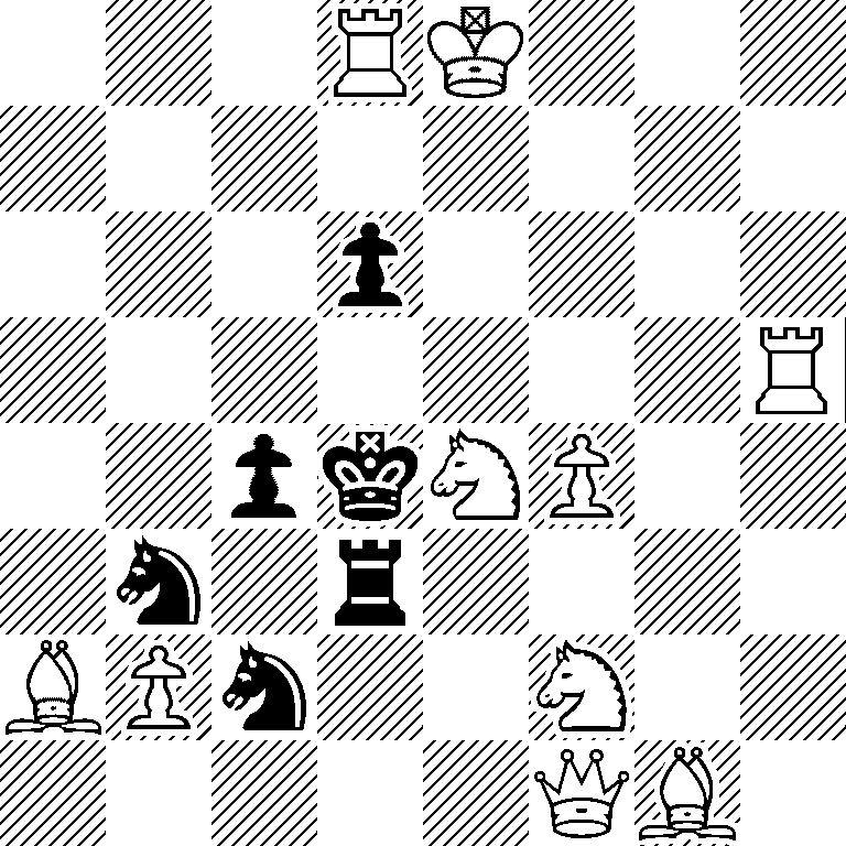 3RK3/8/3p4/7R/2pkNP2/1n1r4/BPn2N2/5QB1