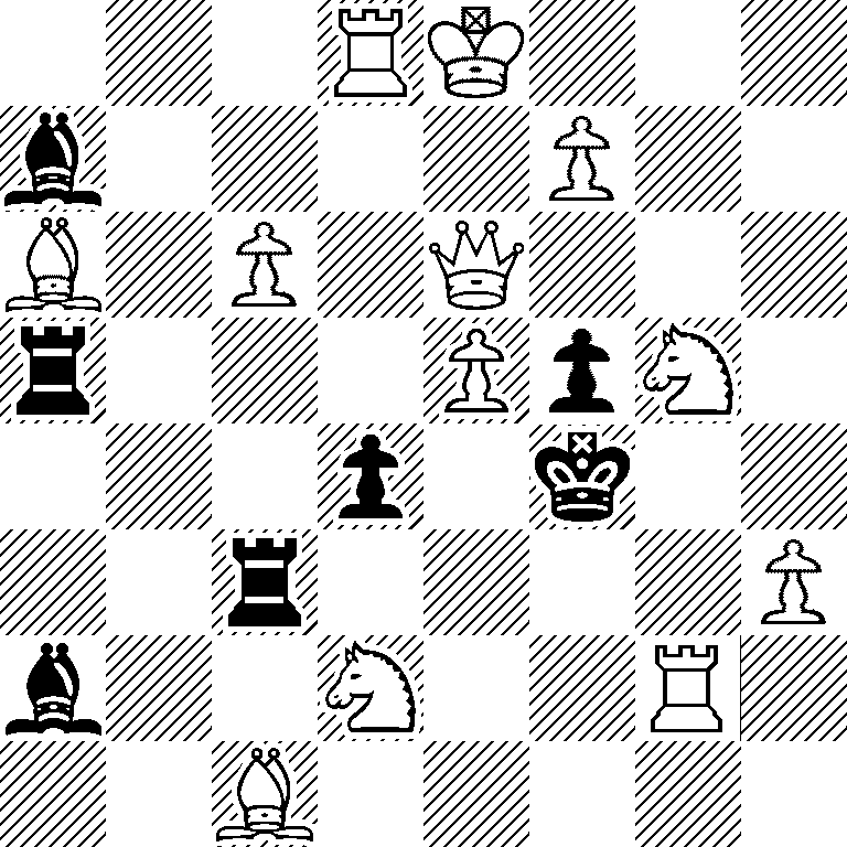 3RK3/b4P2/B1P1Q3/r3PpN1/3p1k2/2r4P/b2N2R1/2B5