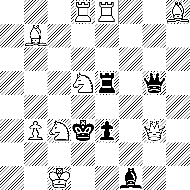 3RR2B/1B6/8/3Nr1q1/8/1PNkp1Q1/8/2K2b2