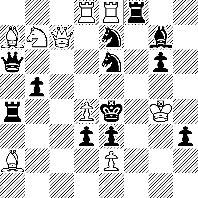 3RRr2/BNQ1n1b1/q3n1p1/1p6/r2Pk1K1/3pp2p/B3P3/8