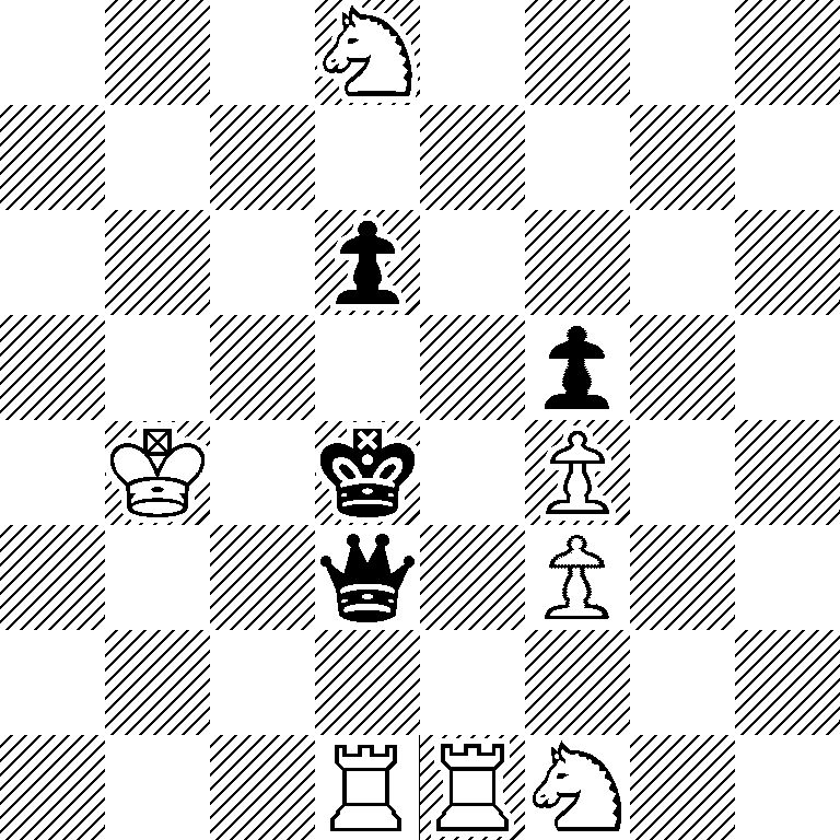 3S4/8/3p4/5p2/1K1k1P2/3q1P2/8/3RRS2