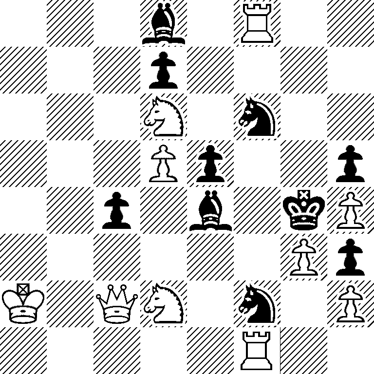 3b1R2/3p4/3N1n2/3Pp2p/2p1b1kP/6Pp/K1QN1n1P/5R2