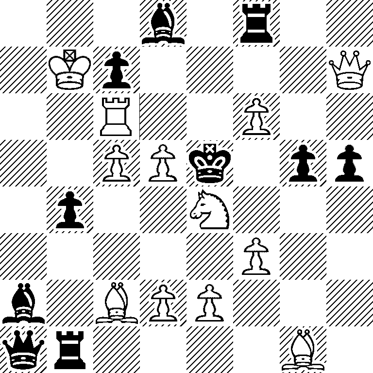 3b1r2/1Kp4Q/2R2P2/2PPk1pp/1p2N3/5P2/b1BPP3/qr4B1