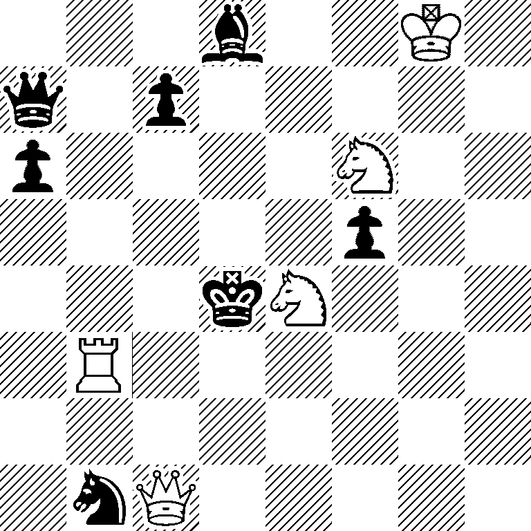 3b2K1/q1p5/p4N2/5p2/3kN3/1R6/8/1nQ5