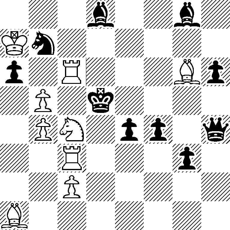 3b2b1/Kn6/p1R3Bp/1P1k4/1PN1pp1q/2R3p1/2P5/B7