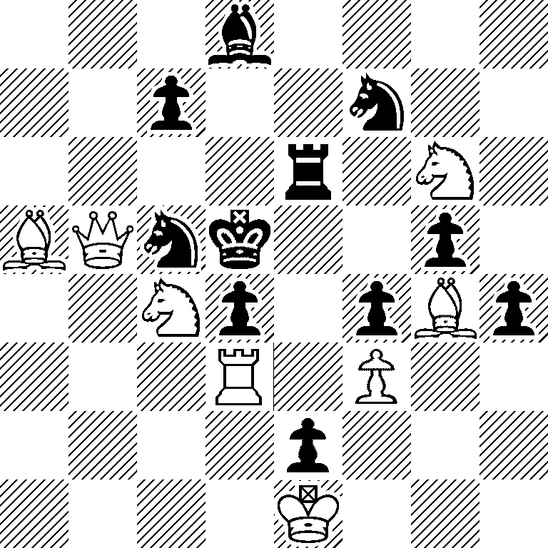 3b4/2p2n2/4r1N1/BQnk2p1/2Np1pBp/3R1P2/4p3/4K3