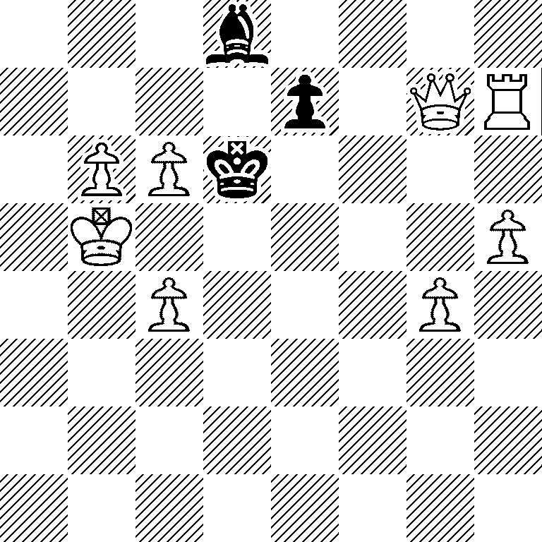 3b4/4p1QR/1PPk4/1K5P/2P3P1/8/8/8