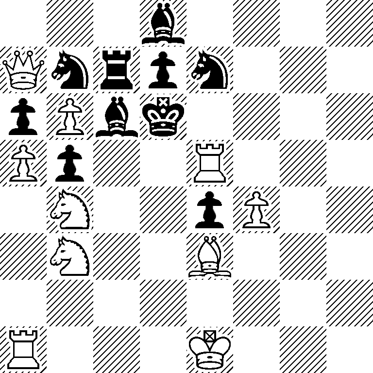 3b4/Qnrpn3/pPbk4/Pp2R3/1N2pP2/1N2B3/8/R3K3