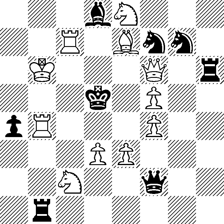 3bN3/2R1Bnn1/1K3Q1r/3k1P2/pR3P2/3PP3/2N2q2/1r6