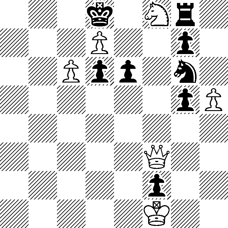 3k1Nr1/3P2p1/2Ppp1n1/6pP/8/5Q2/5p2/5K2