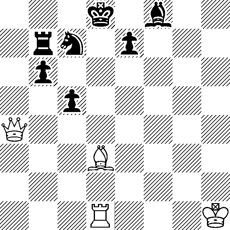 3k1b2/1rn1p3/1p6/2p5/Q7/3B4/8/3R3K