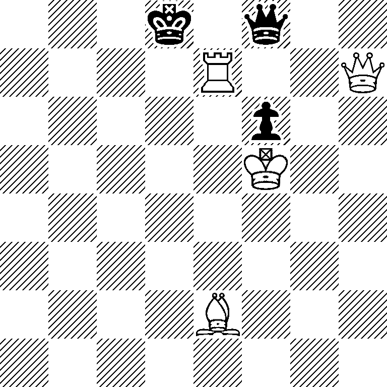 3k1q2/4R2Q/5p2/5K2/8/8/4B3/8