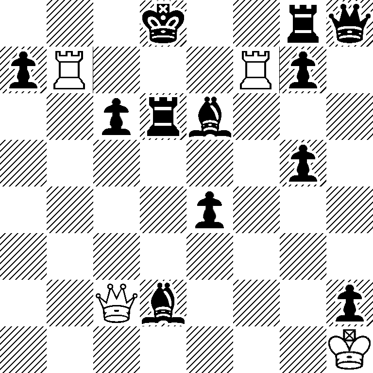 3k2rq/pR3Rp1/2prb3/6p1/4p3/8/2Qb3p/7K